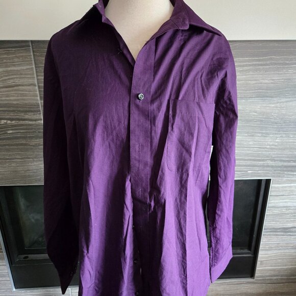 Protocol Men's Purple Long Sleeve Dress Shirt Size 16 32/33 - Picture 1 of 2